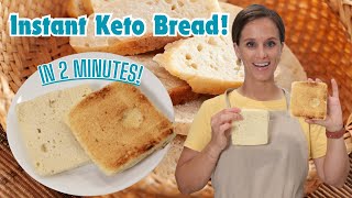 Instant KETO Bread In Just 2 minutes🍞 [upl. by Gerge747]