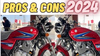 Pros amp Cons Suzuki GS 150cc 2024 review  Price in Pakistan 🇵🇰 😝😜 [upl. by Darrin]