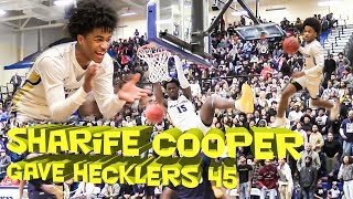 MCEACHERN 210🔥 SHARIFE COOPER SERVED UP 45  High School Basketball Highlights [upl. by Einre248]