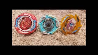 Beyblade Burst Battle Zeal Achilles A8 Vs Glide Doomscizor D6 Vs Demise Hyperion H6 [upl. by Nanoc894]