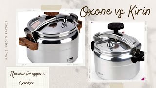 Review Perbandingan Panci Presto Oxone vs Kirin Kapasitas 8L [upl. by Nacul727]