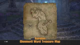 ESO Auridon Glenmoril Wyrd Treasure Map Location The Elder Scrolls Online [upl. by Essila]