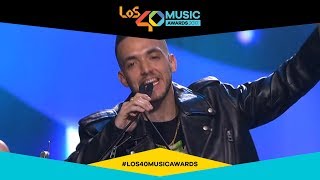 C Tangana artista revelación español  LOS40 Music Awards 2017 [upl. by Adrahc]