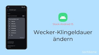 WeckerKlingeldauer ändern Android 15 [upl. by Ludwog]