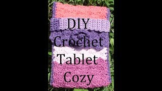 DIY Crochet Tablet Cozy  Cover  Sleeve [upl. by Aihsatsan581]