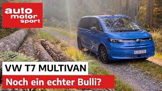 VW T7 Multivan 2021 Noch ein echter Bulli – Vorfahrt  auto motor und sport [upl. by Eneloc]