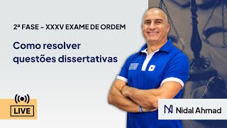 LIVE  COMO RESOLVER QUESTÕES DISSERTATIVAS [upl. by Eelyrag735]