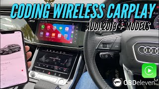 Howto Enable Wireless CarPlay on 2019 Audi Q8  A7  A6 OBD11  VCDS Coding hidden feature [upl. by Bloem689]