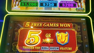 2 Bullrush Features on One Free Gameslotsmaster casino gambling aussieslots pokieswin [upl. by Zacks]