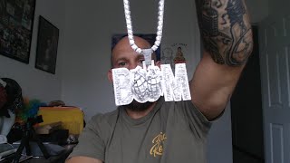 Icecartel custom Moissanite pendant unboxing amp review BOOM [upl. by Yssak180]