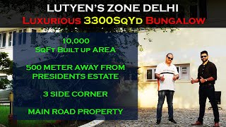 Bungalow For Rent in Sardar Patel Marg New Delhi  Chanakyapuri  Lutyens Delhi newdelhi [upl. by Sy100]