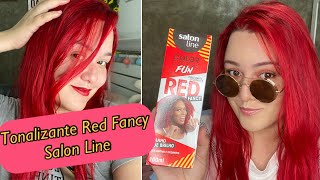 Tonalizante Color Express Fun Salon Line Red Fancy Vermelho  Resenha [upl. by Sillaw]