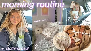 MY realistic MORNING ROUTINE life updates grwm back to school clothing haul amp summer vlog 2023 [upl. by Nadnarb]