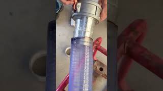 Installation process of PVC transparent hose joints [upl. by Aihtyc]