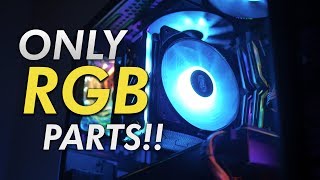 I Built a Gaming PC With Only RGB PC Parts  OzTalksHW [upl. by Rosco818]