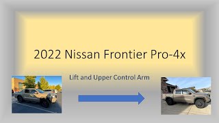 2022 Nissan Frontier Pro4x  Replacement of Upper Control Arm UCA [upl. by Aitnas]