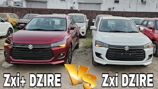 2024 New Gen Dzire Top Zxi plus VS Zxi Quick features Comparison ReviewNew Dzire Top and 2nd top [upl. by Nyrmac]