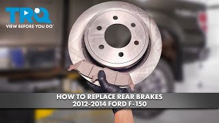 How to Replace Rear Brakes 20122014 Ford F150 [upl. by Kyte]