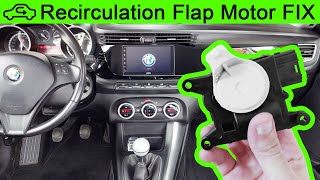 10€ Alfa Giulietta Recirculation Flap Motor FIX NO DASH REMOVAL [upl. by Monique]