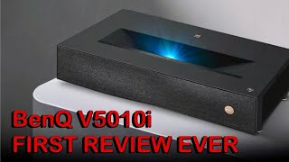 FIRST EXCLUSIVE WORLDWIDE REVIEW  BenQ V5010i 3laser UST Review [upl. by Essiralc]