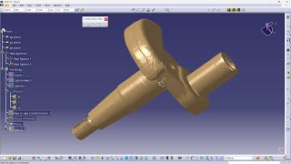 CATIA V5  3D Scan case study part [upl. by Zurn]