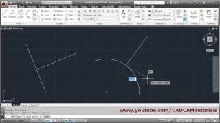 AutoCAD Draw Line Perpendicular to Another Line or Curve [upl. by Charisse311]