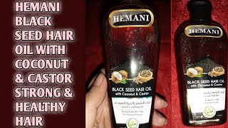 Hemani Black Seed Hair Oil Review  Get Strong amp Healthy Hair [upl. by Oribella5]