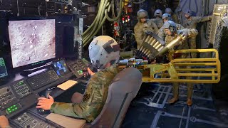 US Combat Crew Demolish Ground Targets From Feared AC130 in the Air [upl. by Lucienne]