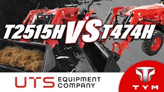 TYM T2515H vs T474H Tractor Lineup Comparison Review [upl. by Cahra]