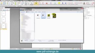 PDFXChange Editor  Wie Sie ein PDF Dokument via Drag and Drop einfügen [upl. by Akvir]