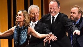 Ally McBeal Cast Reunites Dances to Barry White at Emmys [upl. by Eornom]