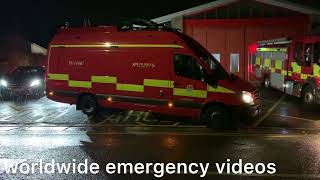 south wales fire amp rescue caerphilly leaving caldicot fire station heading to severn tunnel junction [upl. by Spiro]