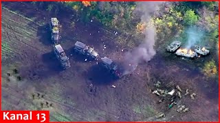 Russian army lost large number of military equipment during a new offensive in Kursk [upl. by Raff]