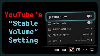 YouTubes Stable Volume Feature A PSA [upl. by Elimac431]