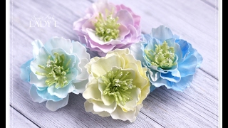 Foamiran Flowers amp Centres Tutorial  Emilia Sieradzan [upl. by Ellasal]