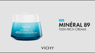 NEW Minéral 89 100H MOISTURE BOOSTING CREAM  Skin Strengthening Hydration  Vichy Laboratoires [upl. by Mil]