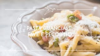 Videoricetta Pasta guanciale fave e pecorino [upl. by Lekym]