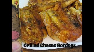 Grilled Cheese Hotdogs blackstonecooking [upl. by Witkin]