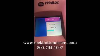 2008 Syneron eMax with 3 Handpieces  DSL ST Refirme amp SR Laser For Sale [upl. by Notreve]