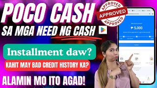 LOAN APP 2024  NO NEED TO INSTALL  POCO CASH MAGKANO KAPAG FIRST TIME NA UUTANG ALAMIN [upl. by Adnawaj324]