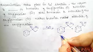 Racemisation takes place in SN1 reaction The reason is [upl. by Monica785]