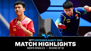 Xiang Peng vs Zhou Qihao  MS R16  WTT Contender Almaty 2024 [upl. by Deeas]