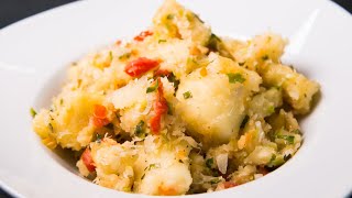 Trini Boiled And Fried Cassava Recipe [upl. by Artur]