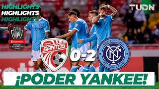 Highlights  Santos Guapiles 02 New York City  CONCACHAMPIONS  Octavos  TUDN [upl. by Ziguard]