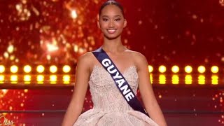 Audrey HoWenTsaï Miss Guyane élue 1ère dauphine de Miss France 2024 [upl. by Aniratak]