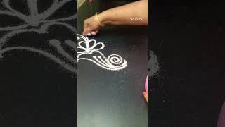 Simplana poo Kolam 👌👌👌குட்டி பூக்கோலம் 👌✨shortvideo [upl. by Sadonia]