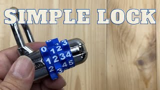 Simple 4 Digit Padlock [upl. by Aicitan]