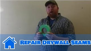 All About Walls  How to Repair Drywall Seams [upl. by Boaten]