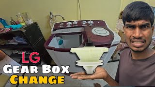 LG semi washing machine gear box change in Hussain Chowk Supaul  EHSAN [upl. by Donelu]