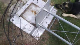 Ham Radio Tower Install  Old Kansas House [upl. by Yenot271]